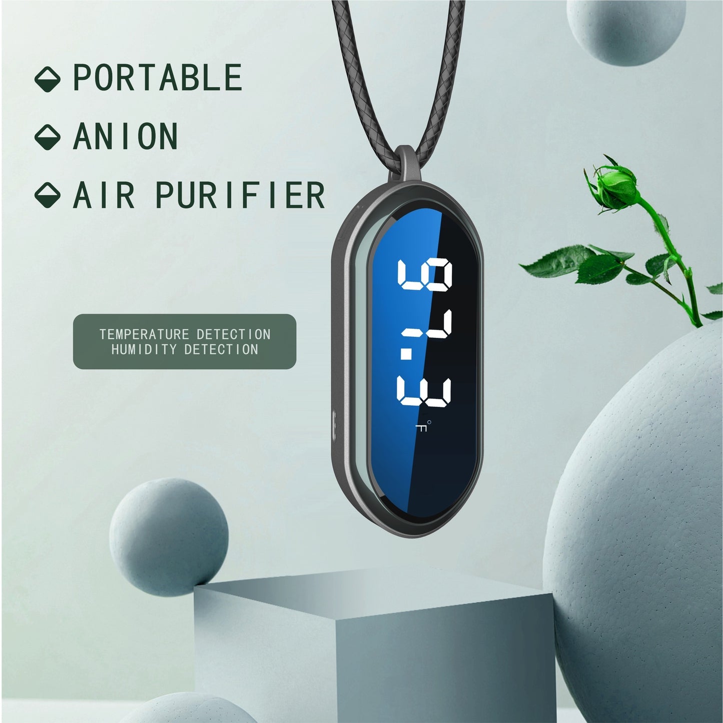 Portable And Wears Negative Ions Air Purifier