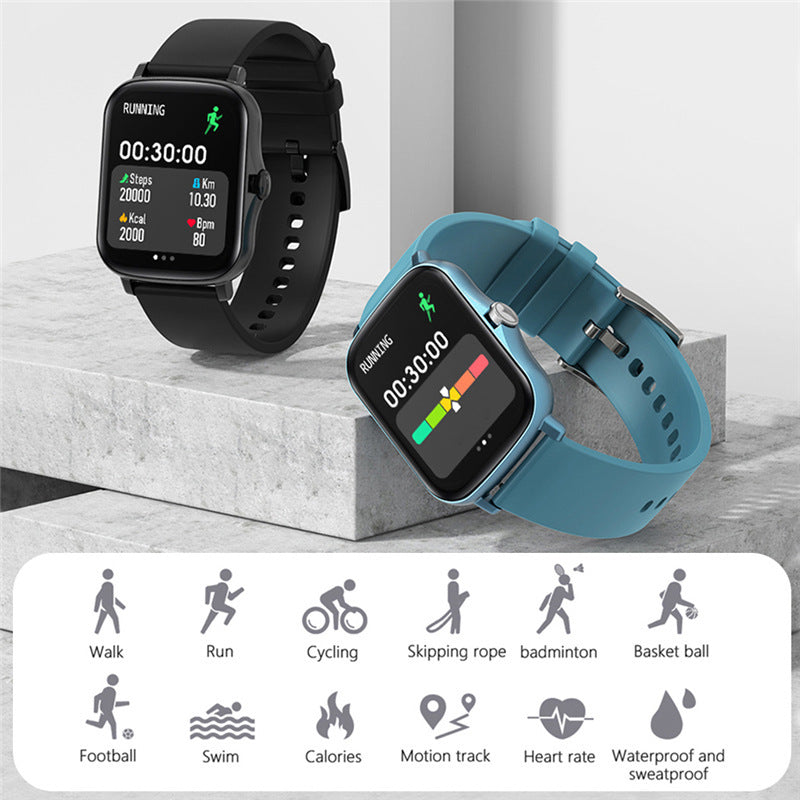 IP68 Custom Dial Heart Rate Fitness Smart Watch