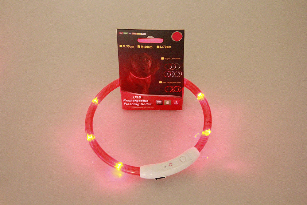 USB Rechargeable Glowing Pet Flashing Collar