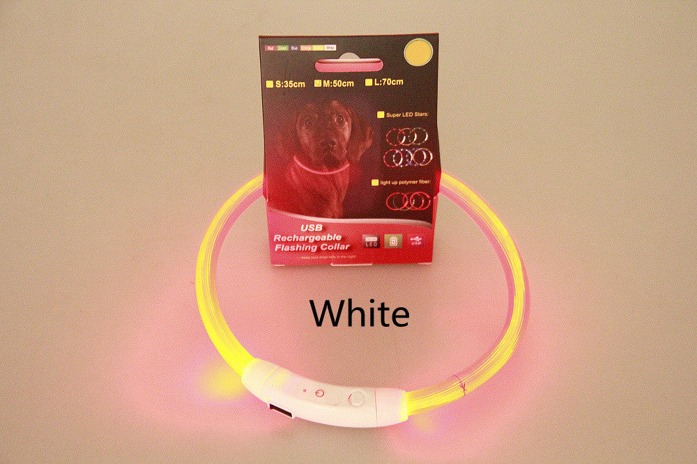 USB Rechargeable Glowing Pet Flashing Collar