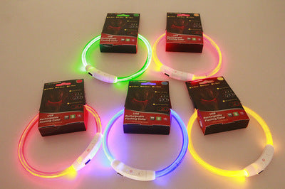 USB Rechargeable Glowing Pet Flashing Collar